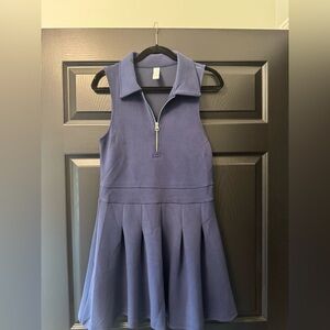 Yogalicious Women’s Navy Athletic Dress with Zipper M